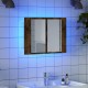 Sonata H LED огледален шкаф, опушен дъб, 60x12x45 см, инженерно дърво