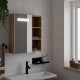 Sonata Dulap cu oglindă de baie cu LED, stejar, 45x13x52 cm