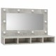 Sonata Dulap cu oglindă și LED, gri beton, 90x31,5x62 cm