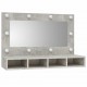 Sonata H Огледален шкаф с LED, бетонно сив, 90x31,5x62 см
