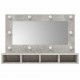 Sonata H Огледален шкаф с LED, бетонно сив, 90x31,5x62 см