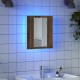 Sonata Dulap cu oglindă cu LED de baie, lemn vechi, 40x12x45 cm, lemn
