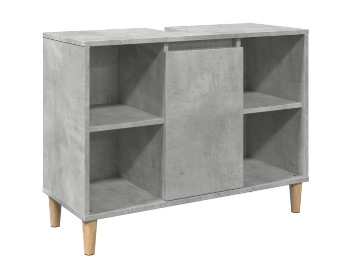 Sonata Dulap pentru baie, gri beton, 80x33x60 cm, lemn compozit