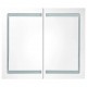 Sonata H LED шкаф с огледало за баня, 80x12,2x68 см