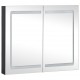 Sonata H LED шкаф с огледало за баня, 80x12,2x68 см