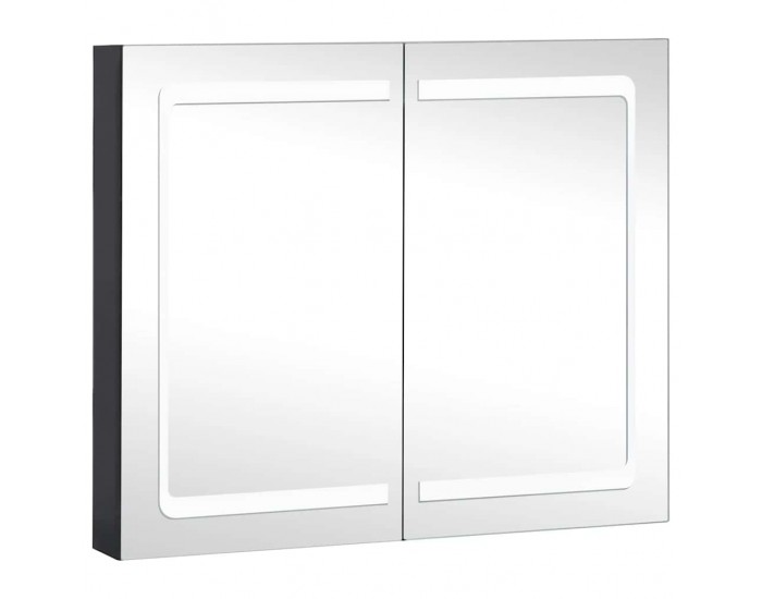 Sonata H LED шкаф с огледало за баня, 80x12,2x68 см