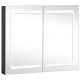 Sonata H LED шкаф с огледало за баня, 80x12,2x68 см