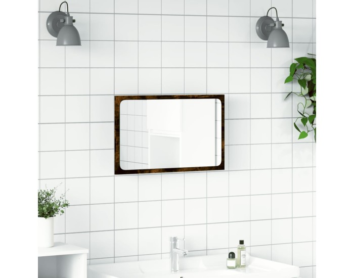 Sonata Oglindă de baie LED, stejar sonoma, 60x8,5x38 cm lemn prelucrat