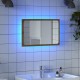 Sonata Oglindă de baie cu lumină LED, stejar artizanal, 60x8,5x38 cm