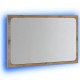 Sonata Oglindă de baie cu lumină LED, stejar artizanal, 60x8,5x38 cm