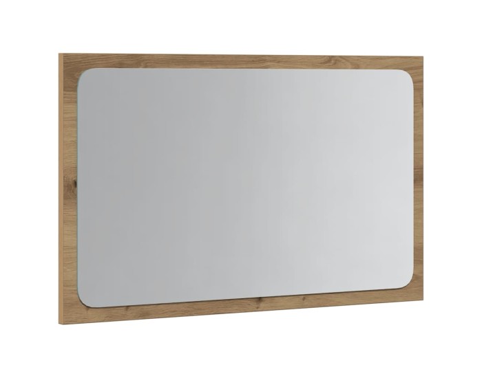 Sonata Oglindă de baie cu lumină LED, stejar artizanal, 60x8,5x38 cm