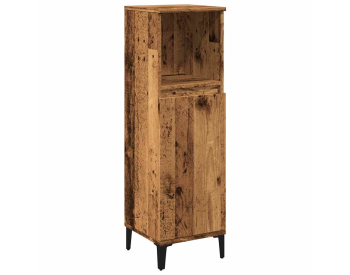Sonata Dulap de baie, lemn vechi, 30x30x100 cm, lemn prelucrat