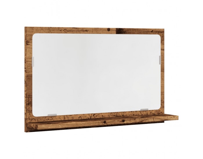 Sonata H Шкаф за баня с огледало старо дърво 60x11x37 см инженерно дърво