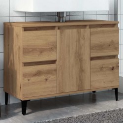 Sonata H Шкаф за мивка Artisan Oak 80x33x60 cm Инженерна дървесина - Dulapuri de baie