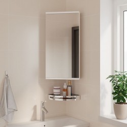 Sonata H Ъглов шкаф с огледало за баня бял 30x24x60 см - Dulapuri de baie