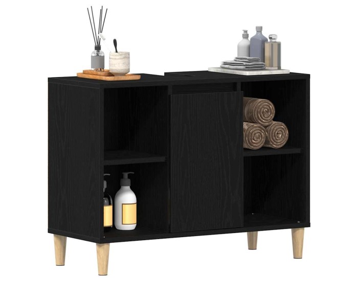 Sonata Dulap chiuvetă, stejar negru, 80x33x60 cm, lemn stratificat