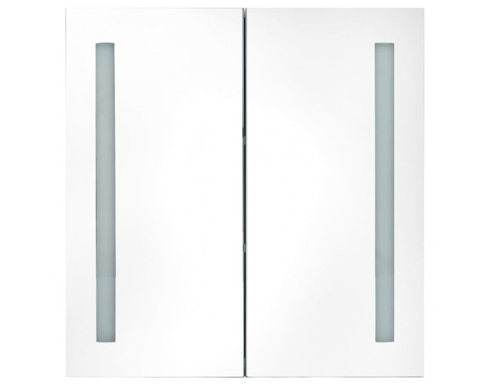 Sonata H LED шкаф с огледало за баня, цвят дъб, 62x14x60 см