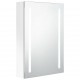 Sonata H LED шкаф с огледало за баня, сияйно бяло, 50x13x70 см