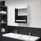 Sonata H LED шкаф с огледало за баня, сияйно бяло, 50x14x60 см