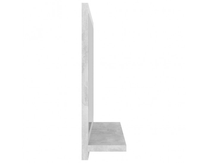 Sonata H Огледало за баня, бетонно сиво, 40x10,5x37 см, инженерно дърво