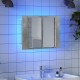 Sonata H LED шкаф с огледало за баня, бетонно сив, 60x12x45 см, акрил