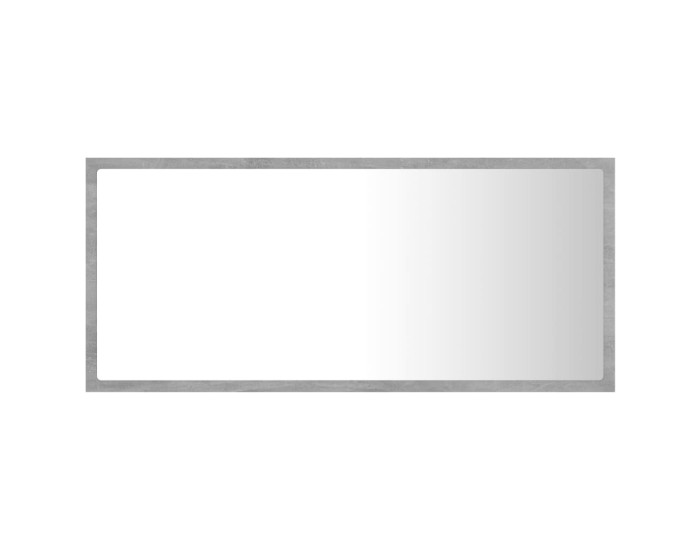 Sonata Oglindă de baie cu LED, gri beton, 90x8,5x37 cm, acril