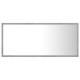 Sonata Oglindă de baie cu LED, gri beton, 90x8,5x37 cm, acril