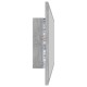 Sonata Oglindă de baie cu LED, gri beton, 90x8,5x37 cm, acril