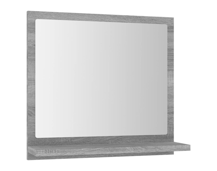 Sonata Oglindă de baie, gri sonoma, 40x10,5x37 cm, lemn compozit