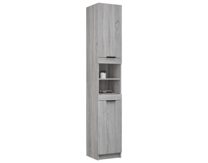 Sonata Dulap de baie, sonoma gri, 32x34x188,5 cm, lemn prelucrat