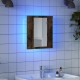 Sonata H LED шкаф за баня огледало опушен дъб 40x12x45см инженерно дърво