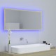 Sonata H LED огледало за баня, дъб сонома, 100x8,5x37 см, акрил