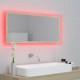 Sonata H LED огледало за баня, дъб сонома, 100x8,5x37 см, акрил