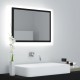 Sonata H LED огледало за баня, черно, 60x8,5x37 см, акрил