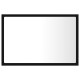 Sonata Oglindă de baie cu LED, negru, 60x8,5x37 cm, acril