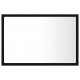 Sonata H LED огледало за баня, черно, 60x8,5x37 см, акрил