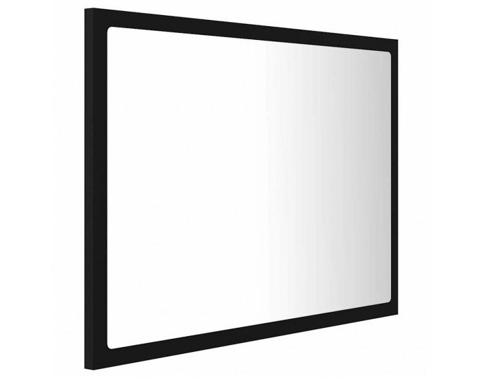 Sonata H LED огледало за баня, черно, 60x8,5x37 см, акрил