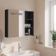 Sonata H Огледален шкаф за баня с LED светлина сив 60x13x52 см