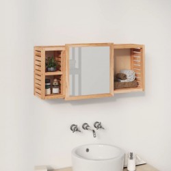 Sonata H Шкаф с огледало 80x17x34 см орехово дърво масив - Dulapuri de baie