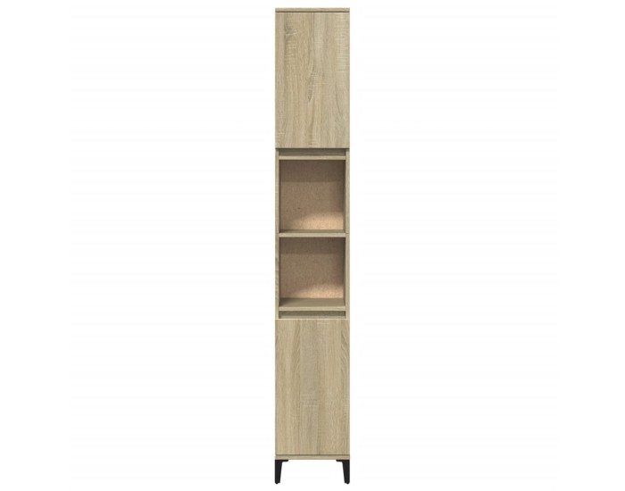 Sonata Dulap de baie, stejar sonoma, 30x30x190 cm, lemn prelucrat