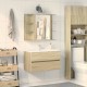 Sonata H Шкаф за баня огледало дъб сонома 80x20,5x64 см инженерно дърво