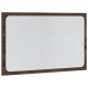 Sonata Oglindă de baie LED, stejar maro, 60x8,5x38 cm lemn prelucrat
