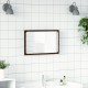 Sonata Oglindă de baie LED, stejar maro, 60x8,5x38 cm lemn prelucrat