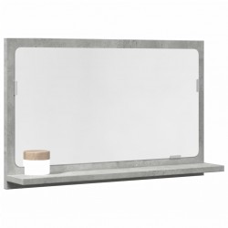 Sonata H Шкаф за баня с огледало бетонно сив 60x11x37 см инженерно дърво - Dulapuri de baie
