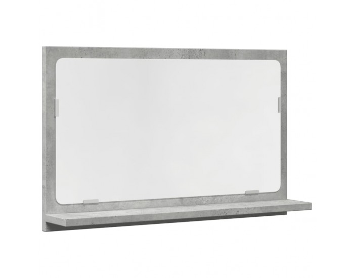Sonata H Шкаф за баня с огледало бетонно сив 60x11x37 см инженерно дърво