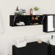 Sonata Dulap de perete de baie, negru, 100x25x30 cm, lemn prelucrat