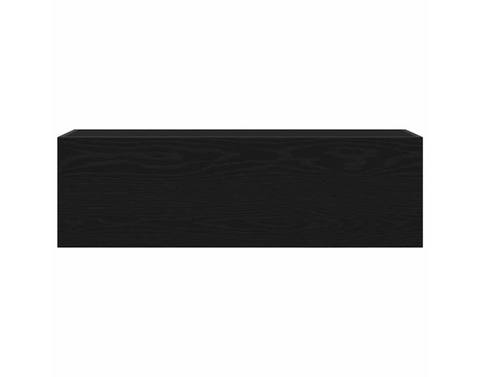 Sonata Dulap de perete de baie, negru, 100x25x30 cm, lemn prelucrat