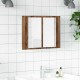 Sonata H LED огледален шкаф, старо дърво, 60x12x45 см, инженерно дърво