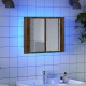 Sonata H LED огледален шкаф, старо дърво, 60x12x45 см, инженерно дърво