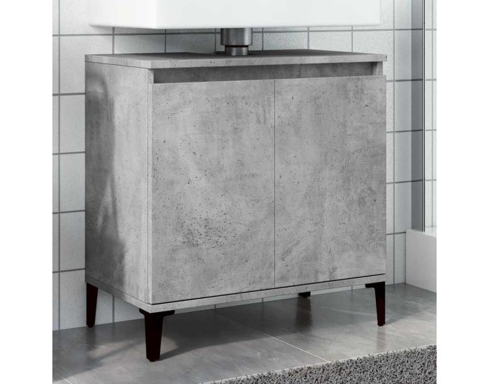 Sonata Dulap de chiuvetă, gri beton, 58x33x60 cm, lemn prelucrat